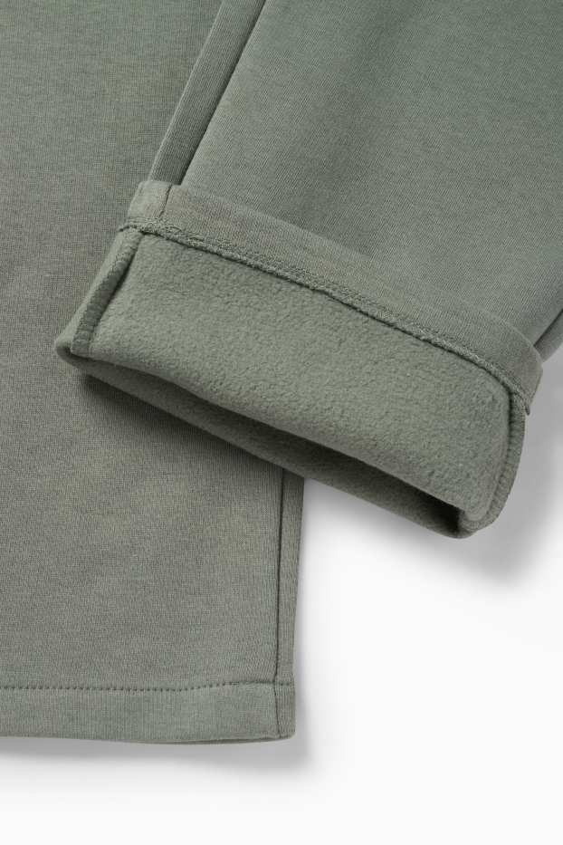 Pánské - Teplákové kalhoty - khaki