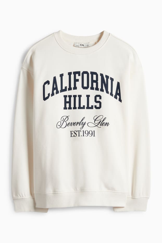 Děti - dívky - California - mikina - krémově bílá