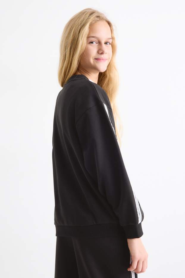 Kinder Mädchen - Los Angeles - Sweatshirt - schwarz