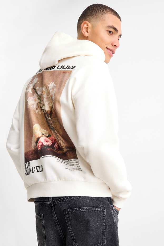 Men - Hoodie - Henri Fantin-Latour - white