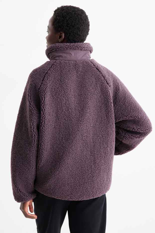 Mujer - Chaqueta funcional de borreguillo - forrada - violeta
