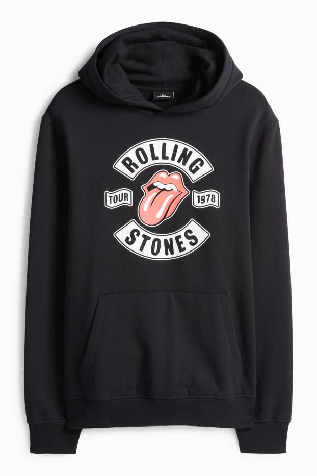 Pánské - Mikina s kapucí - Rolling Stones - černá