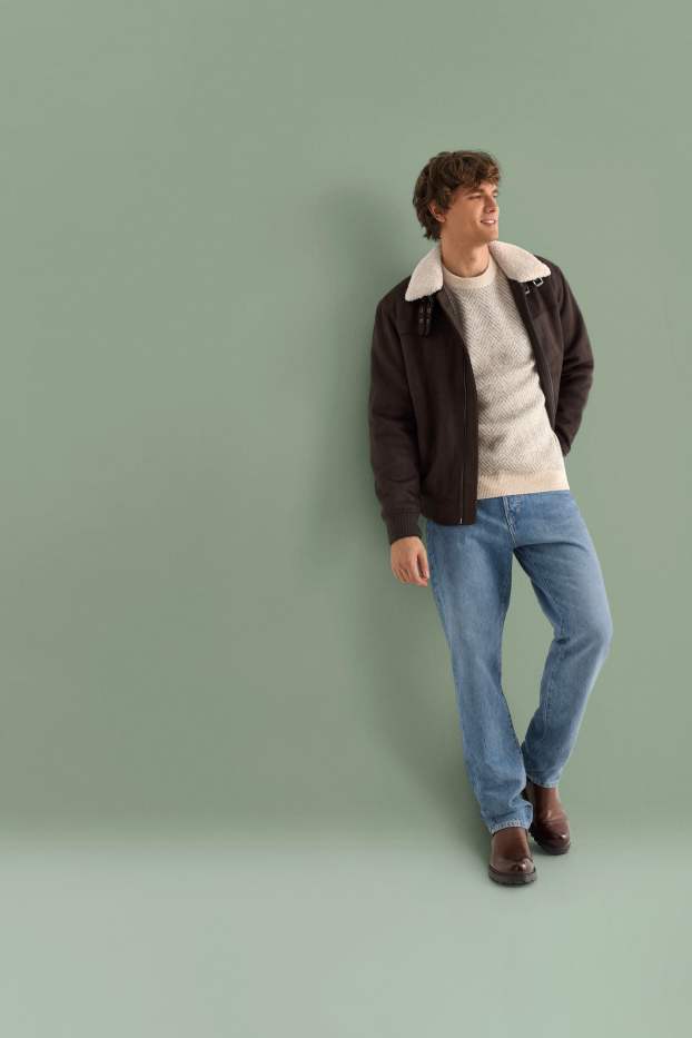 Herren - Pullover - gemustert - beige