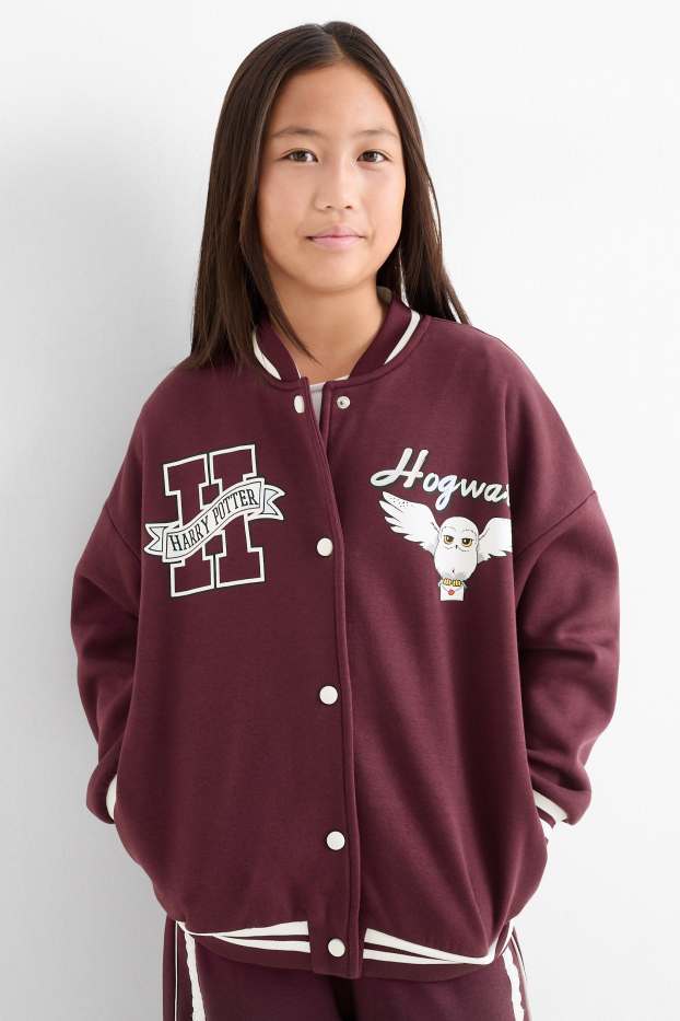 Kinder Mädchen - Harry Potter - Collegejacke - bordeaux