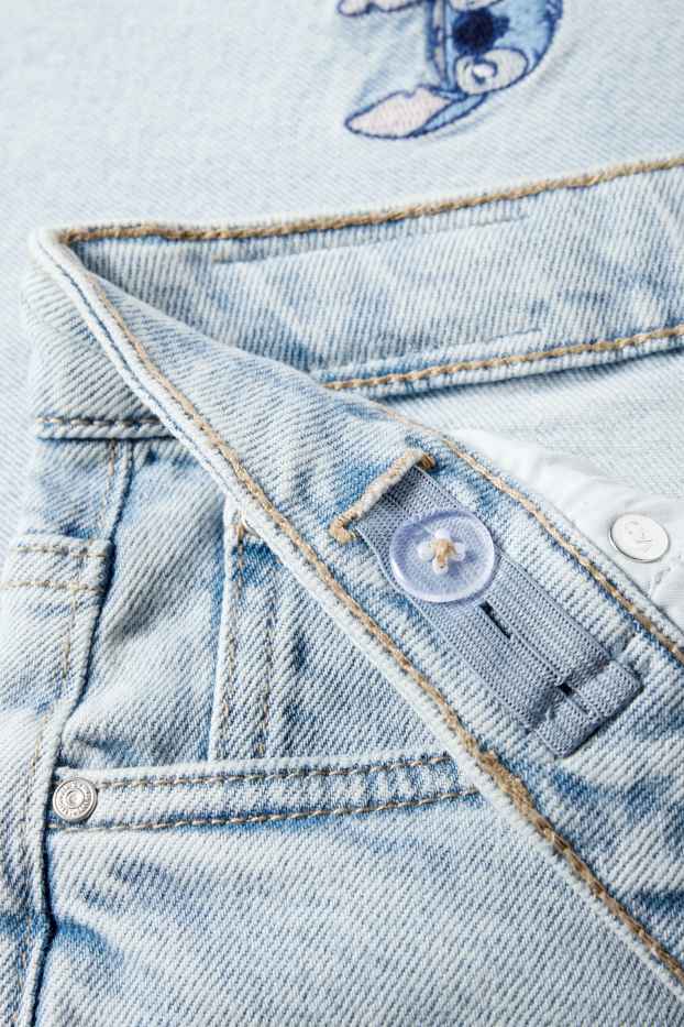 Enfants filles - Lilo & Stitch - Wide Leg jean - jean bleu clair