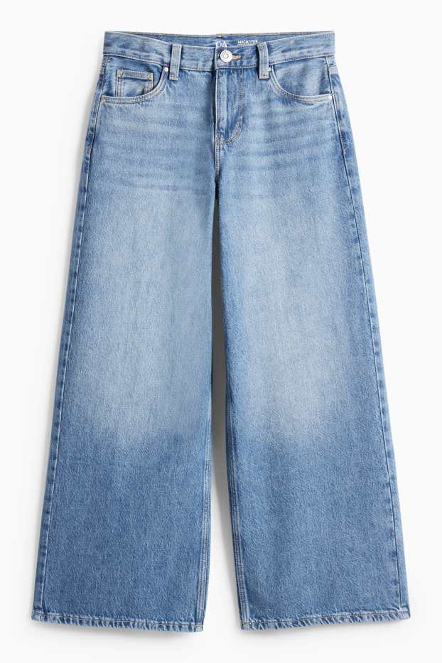 Kinder Mädchen - Baggy Jeans - helljeansblau
