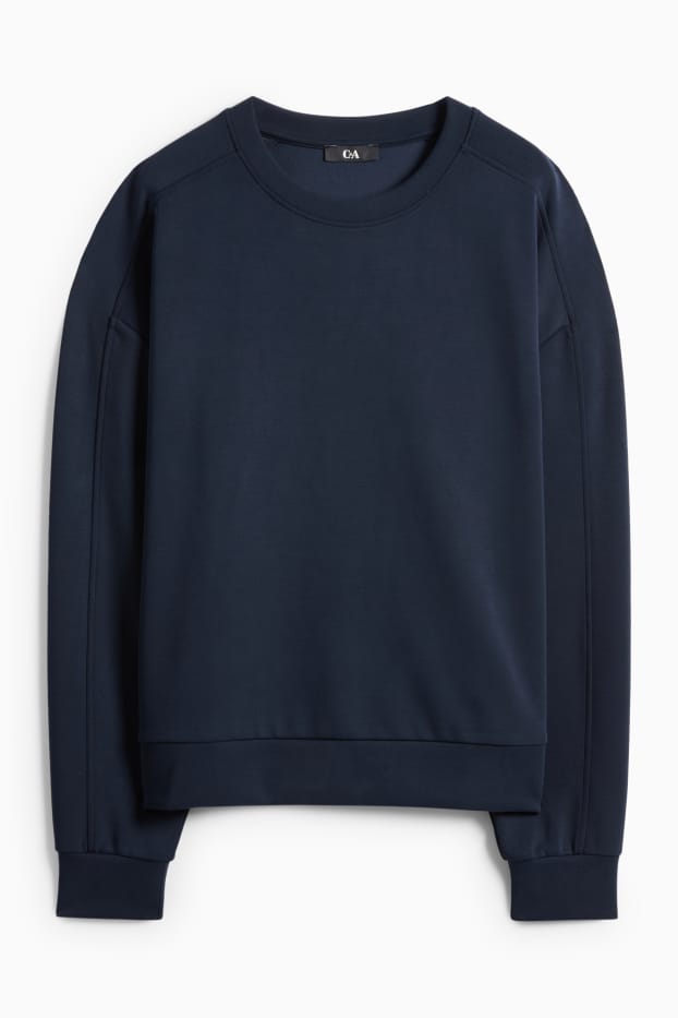 Dámské - Mikina basic - tmavomodrá