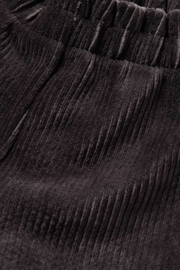 Kinderen: meisjes - Fluwelen broek - ribstof - zwart