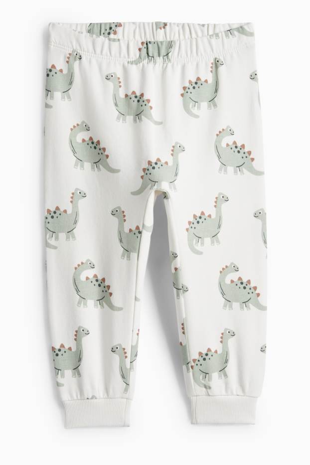 Miminka - chlapci - Dinosauři - pyžamo pro miminka - 2dílné - mátově zelená