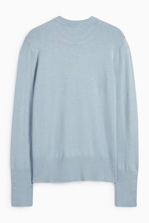Mujer - Jersey de punto fino - azul