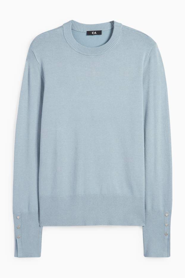 Mujer - Jersey de punto fino - azul
