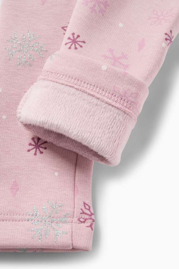 Kinder Mädchen - Multipack 2er - Die Eiskönigin - Thermoleggings - rosa / blau