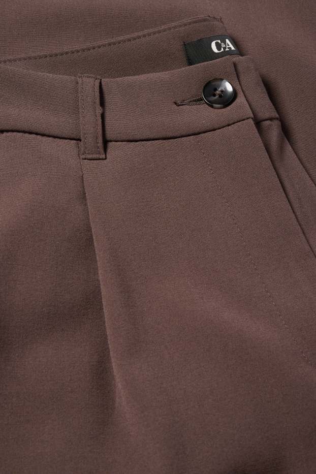 Dames - Culotte - mid waist - relaxed fit - donkerbruin