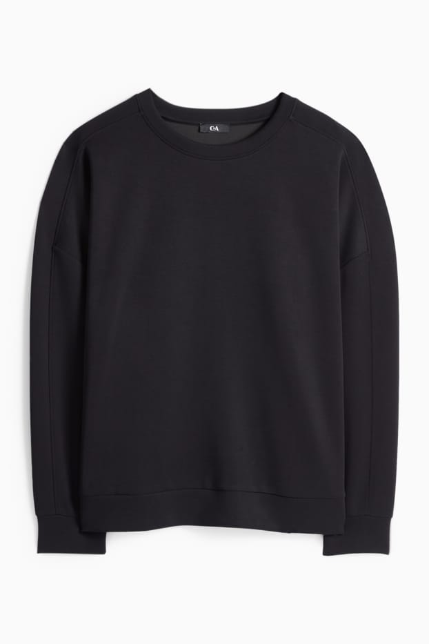 Femei - Bluză de molton - negru