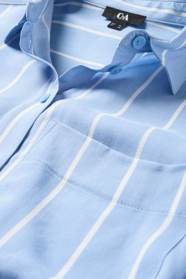 Dona - Brusa - de ratlles - blau/beix