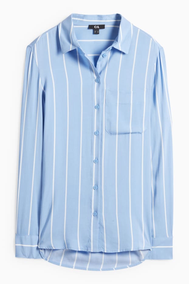 Dona - Brusa - de ratlles - blau/beix