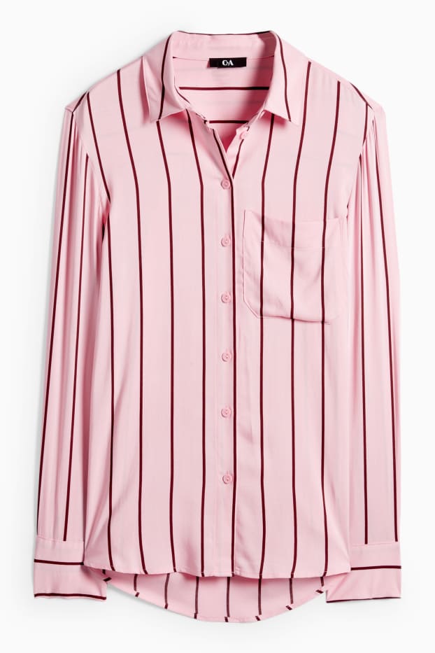 Dona - Brusa - de ratlles - marró/rosa