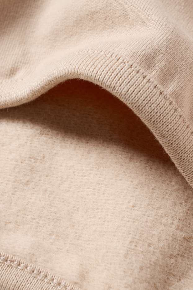 Neonate - Motivo fiorellini - completo neonate - 2 pezzi - beige chiaro