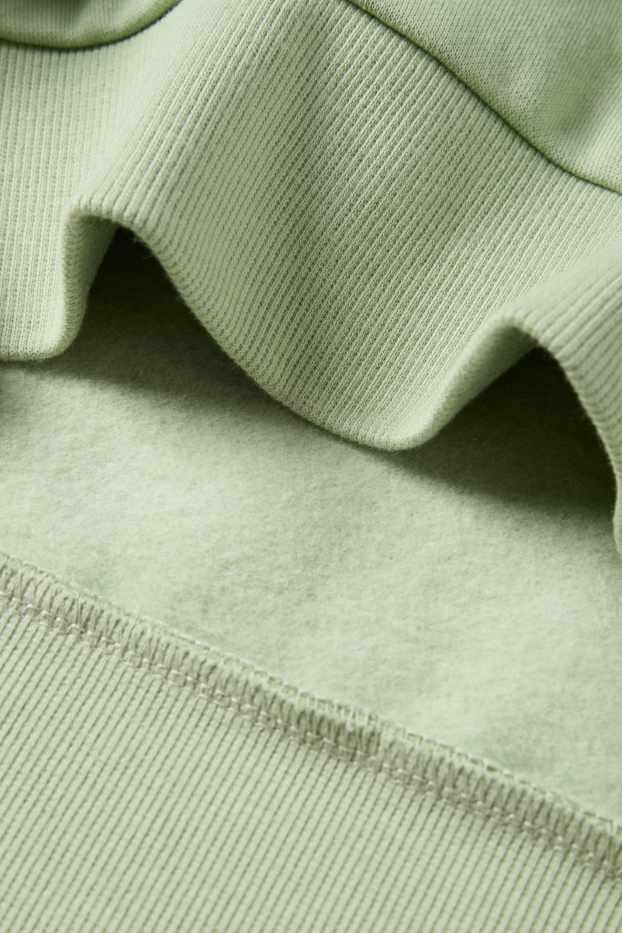 Děti - chlapci - Fotbal - mikina s kapucí - světle zelená