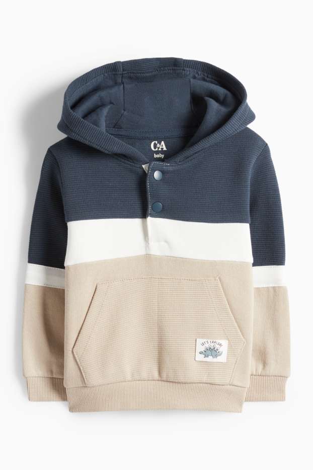 Baby Buben - Dino - Baby-Outfit - 2 teilig - beige / blau