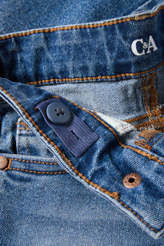 Kinderen: jongens - Set van 2 - straight jeans - jeansblauw