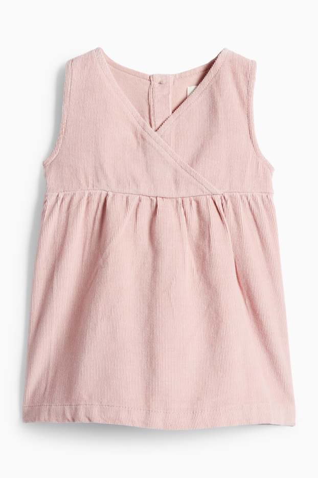 Miminka - dívky - Květiny - outfit pro miminka - 2dílný - růžová