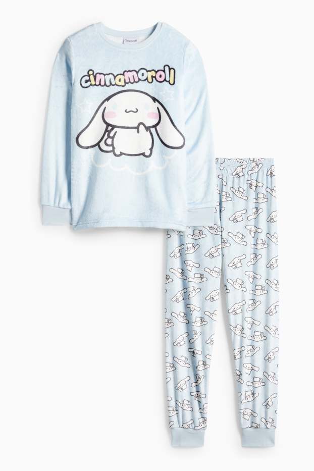 Enfants filles - Cinnamoroll - pyjama d’hiver - 2 pièces - bleu clair