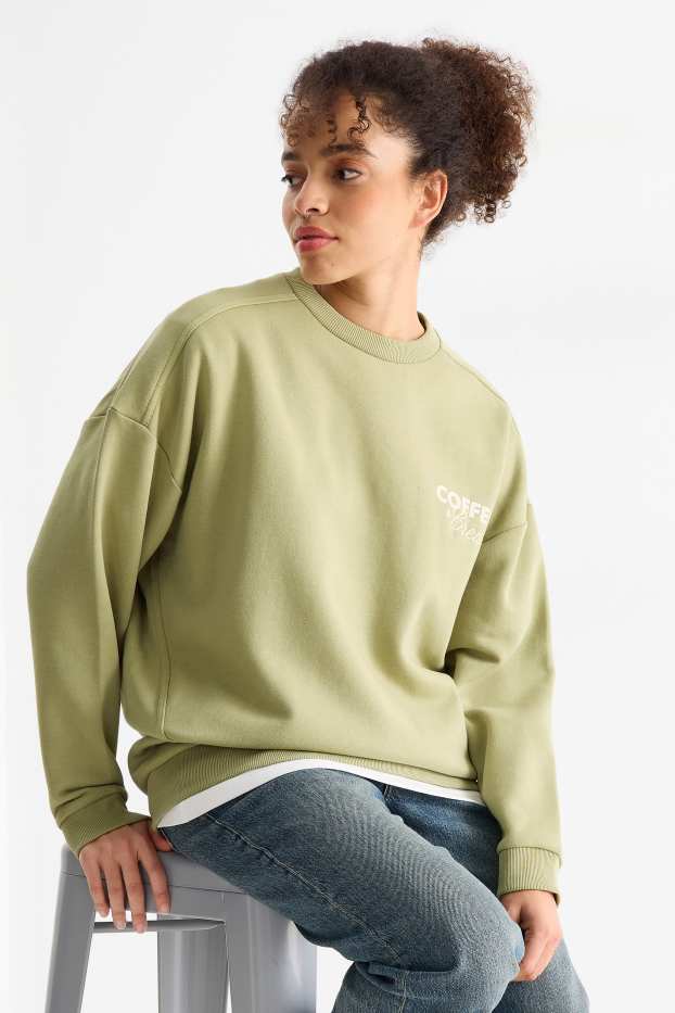 Damen - Sweatshirt - hellgrün