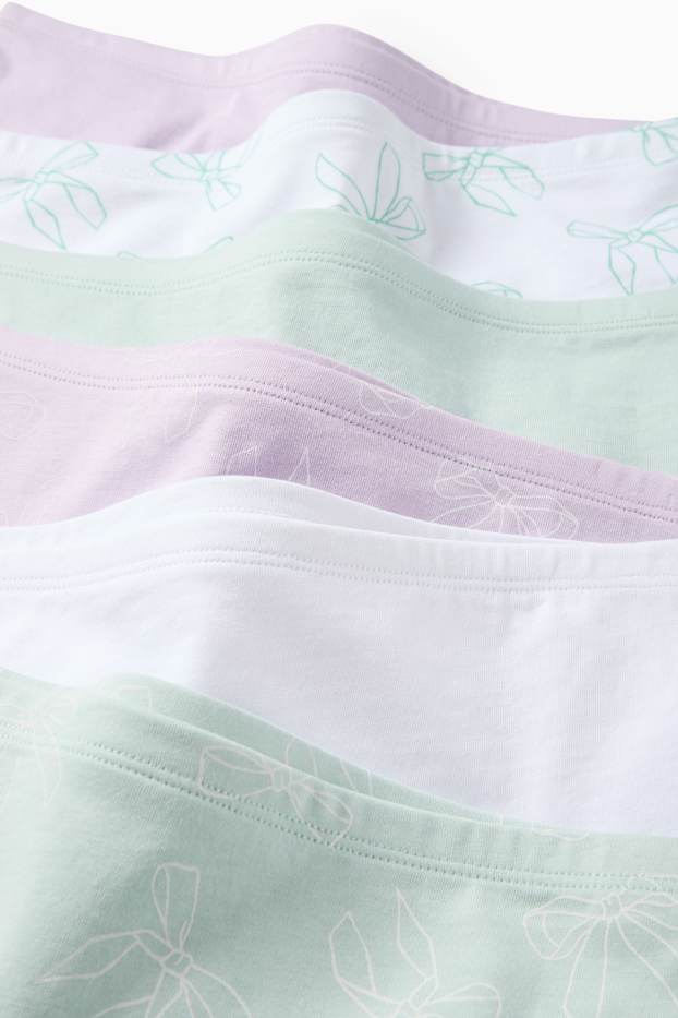 Kinder Mädchen - Multipack 6er - Schleife - Boxershorts - mintgrün