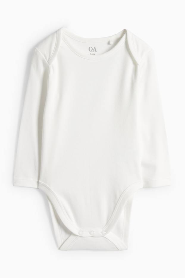 Unisexe - Oursons - ensemble avec grenouillère - 2 pièces - blanc crème