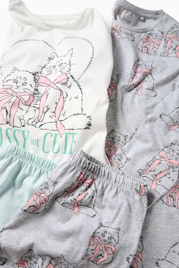 Copii - Fete - Pijama - gri deschis