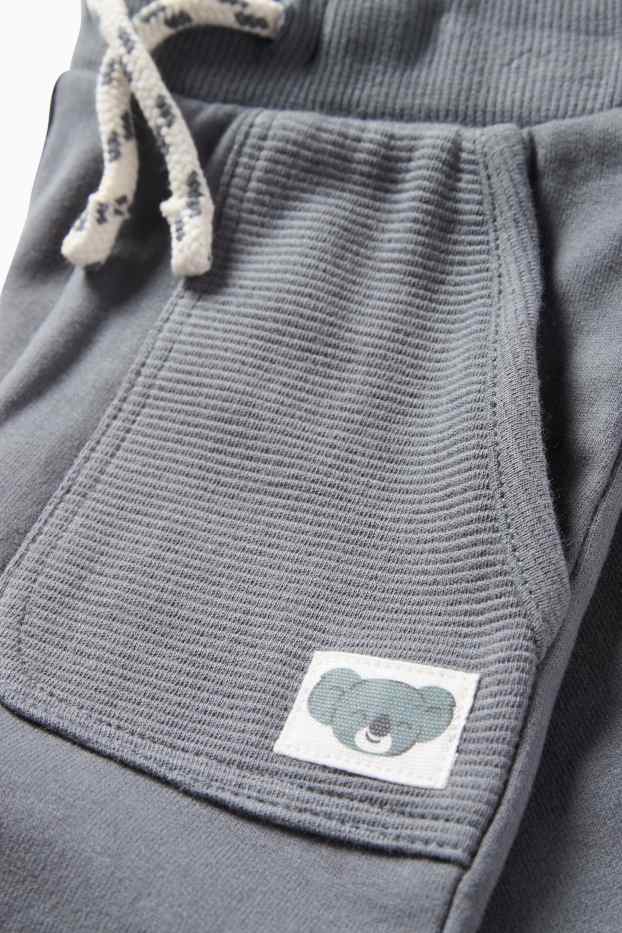 Baby Jungen - Koala - Baby-Jogginghose - grau