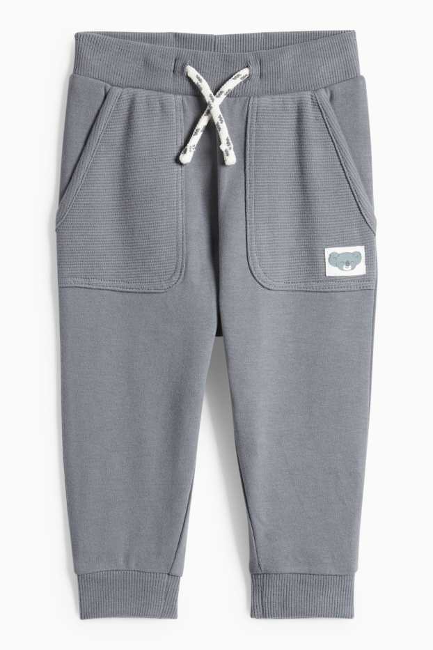 Baby Jungen - Koala - Baby-Jogginghose - grau
