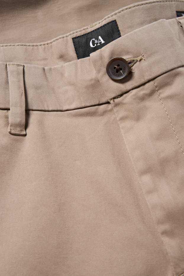 Uomo - Pantaloni chino - tapered fit - beige