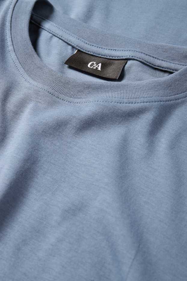 Bărbați - Tricou cu mânecă lungă - albastru închis