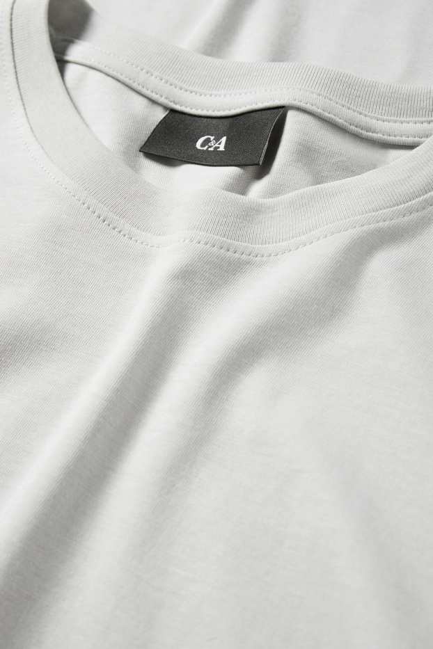 Herren - Langarmshirt - hellgrau