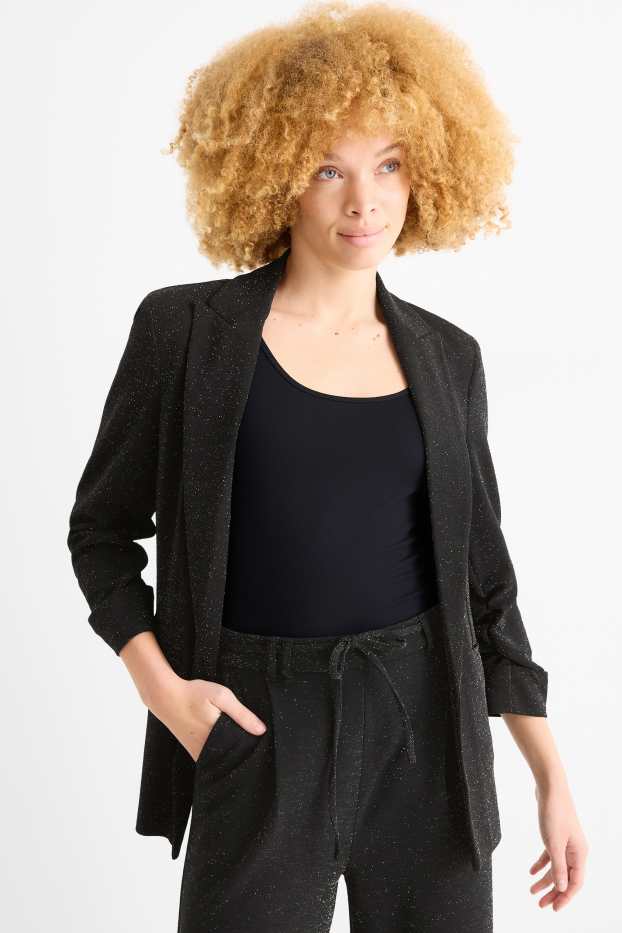 Women - Business blazer - regular fit - black