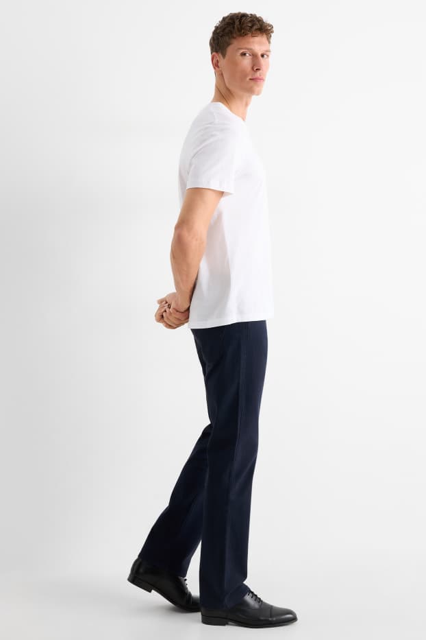 Heren - Broek - regular fit - jeansdonkerblauw