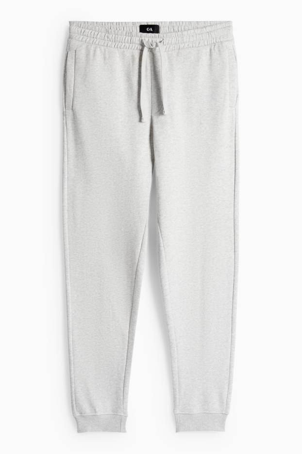 Hommes - Pantalon de jogging - gris clair chiné