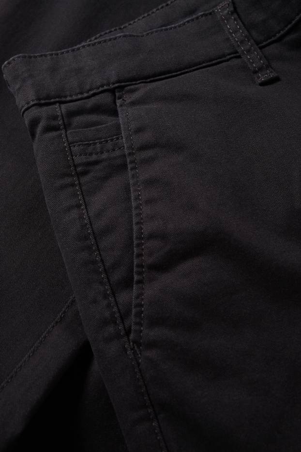 Uomo - Pantaloni chino - slim fit - nero