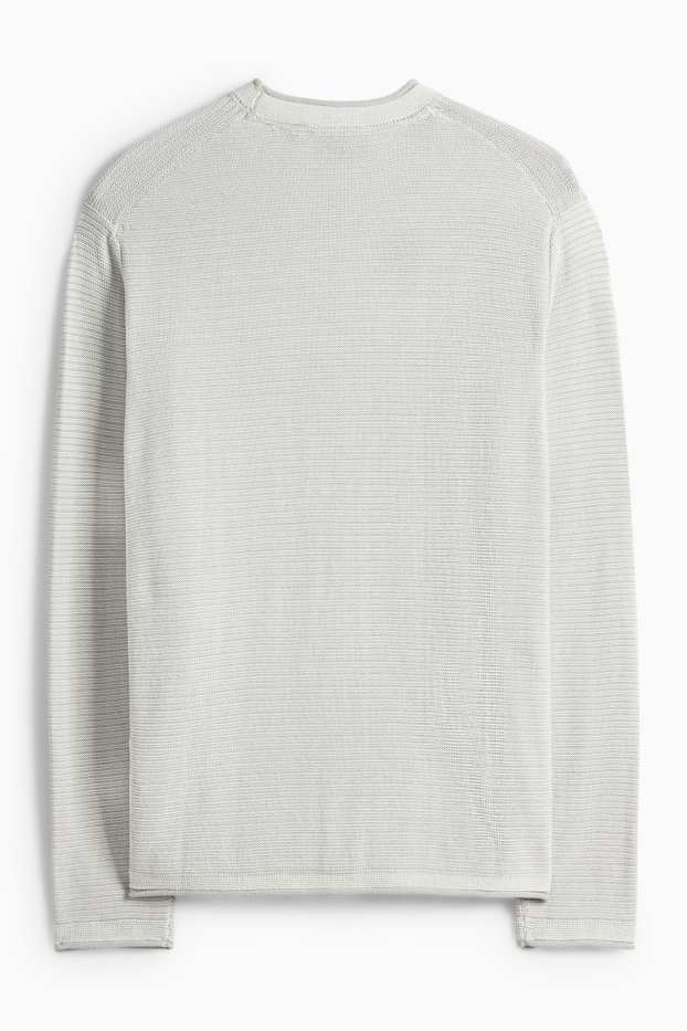 Pánské - Svetr - mátově zelená