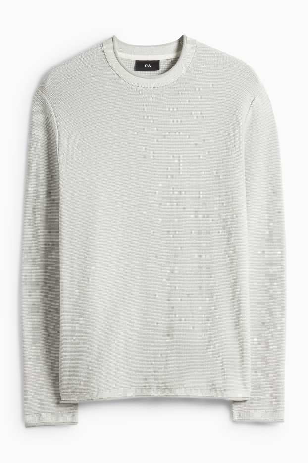 Pánské - Svetr - mátově zelená