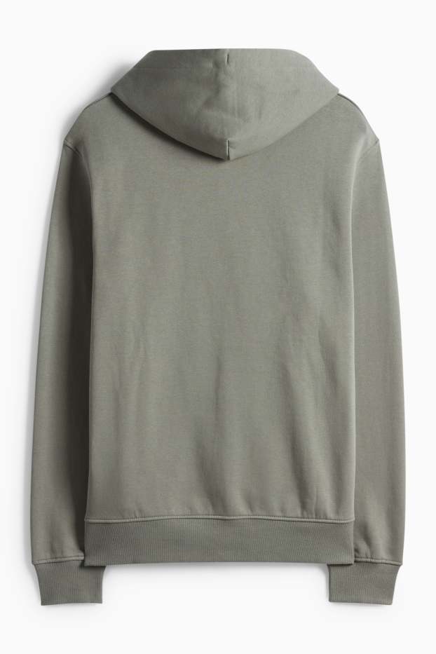 Pánské - Mikina s kapucí - zelená