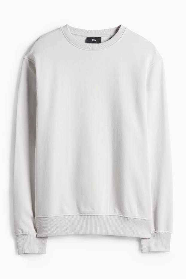 Pánské - Mikina - světle šedá