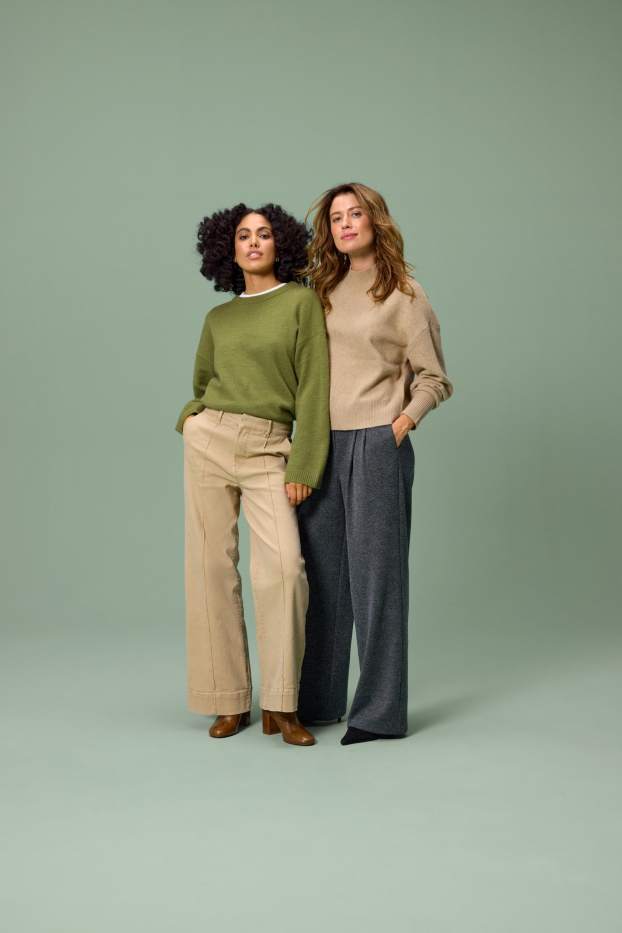 Damen - Pullover - hellbeige