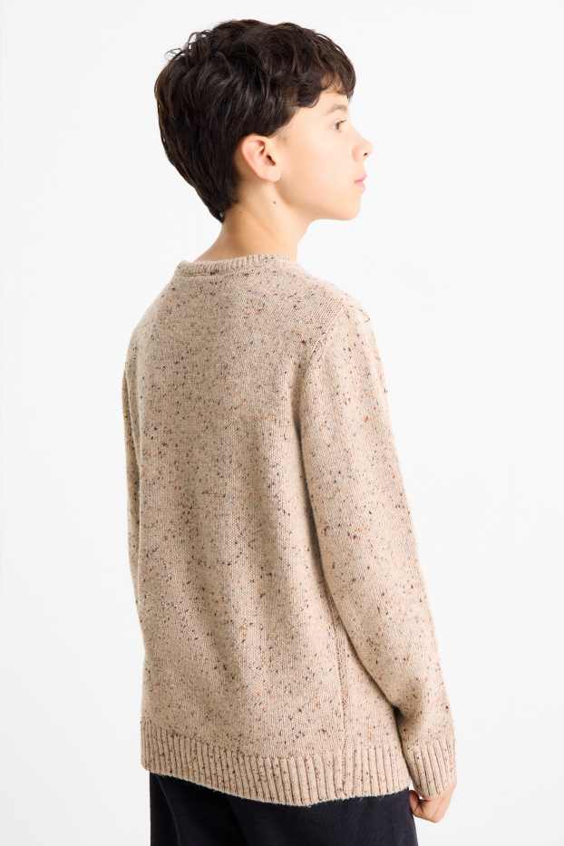 Children Boys - Jumper - beige-melange
