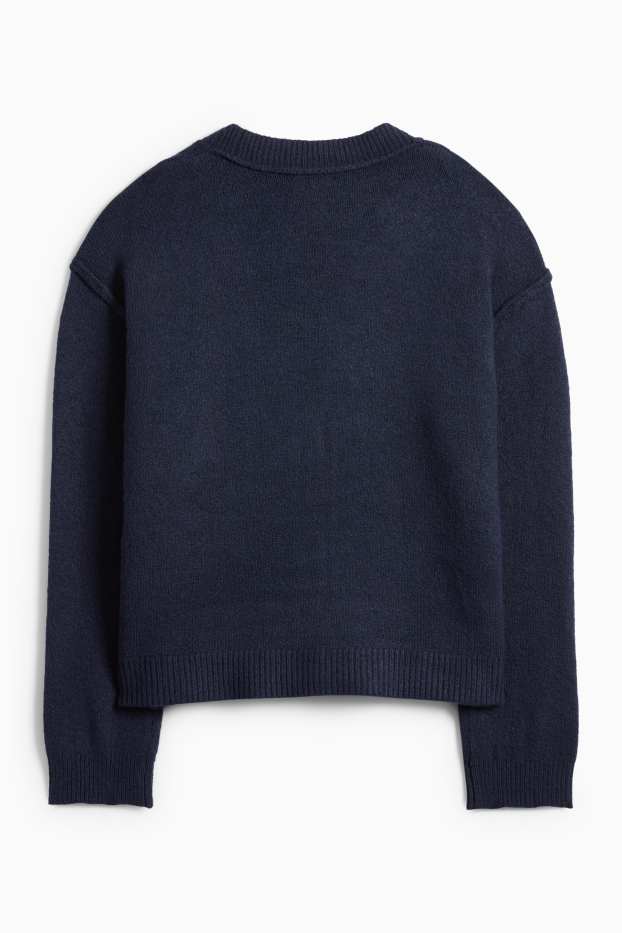 Damen - Strickjacke - dunkelblau