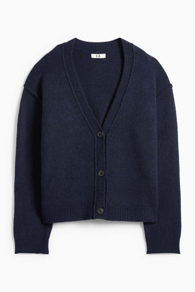 Damen - Strickjacke - dunkelblau