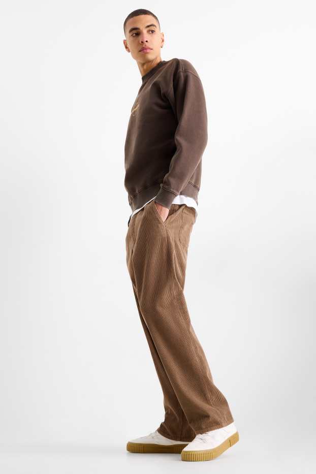 Herren - Cordhose - Relaxed Fit - braun