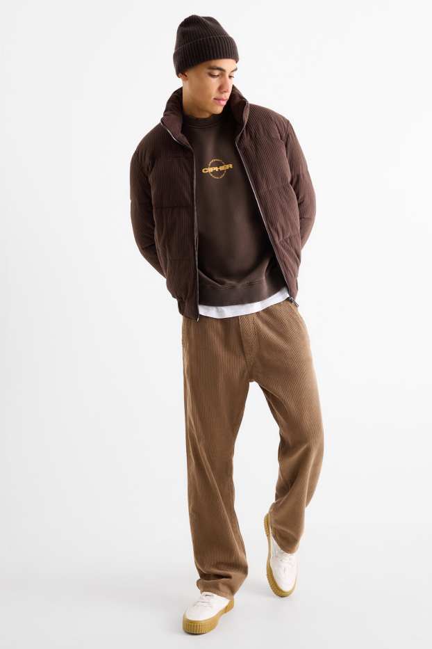 Herren - Cordhose - Relaxed Fit - braun